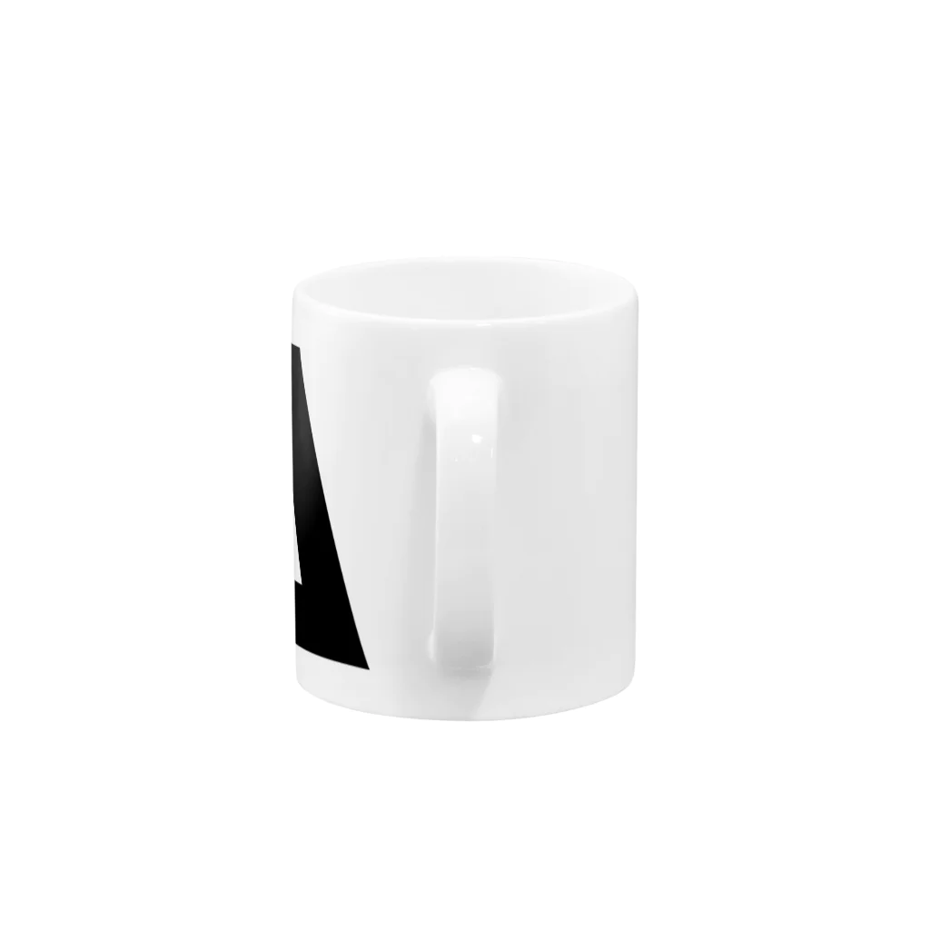 風天工房のΔデルタ・ギリシャ文字（黒） Mug :handle