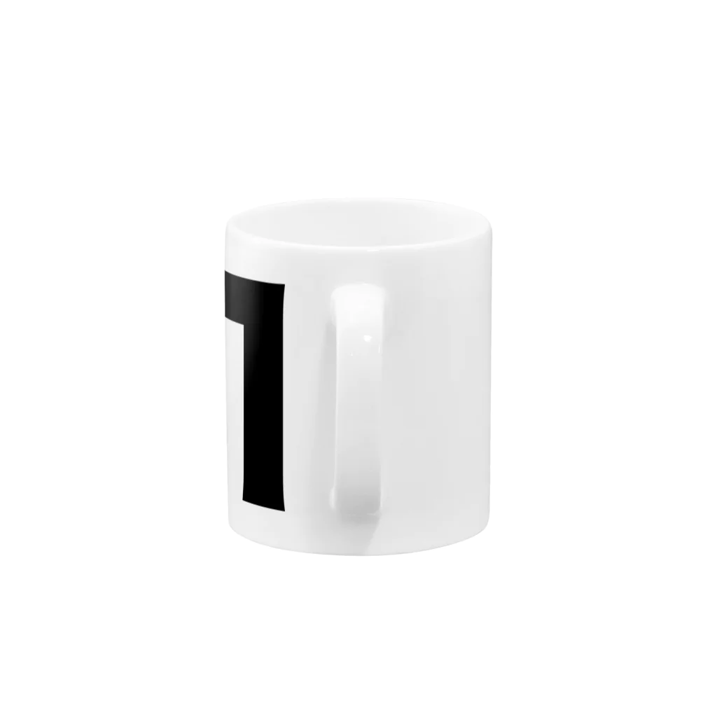 風天工房のΠパイ・ギリシャ文字（黒） Mug :handle