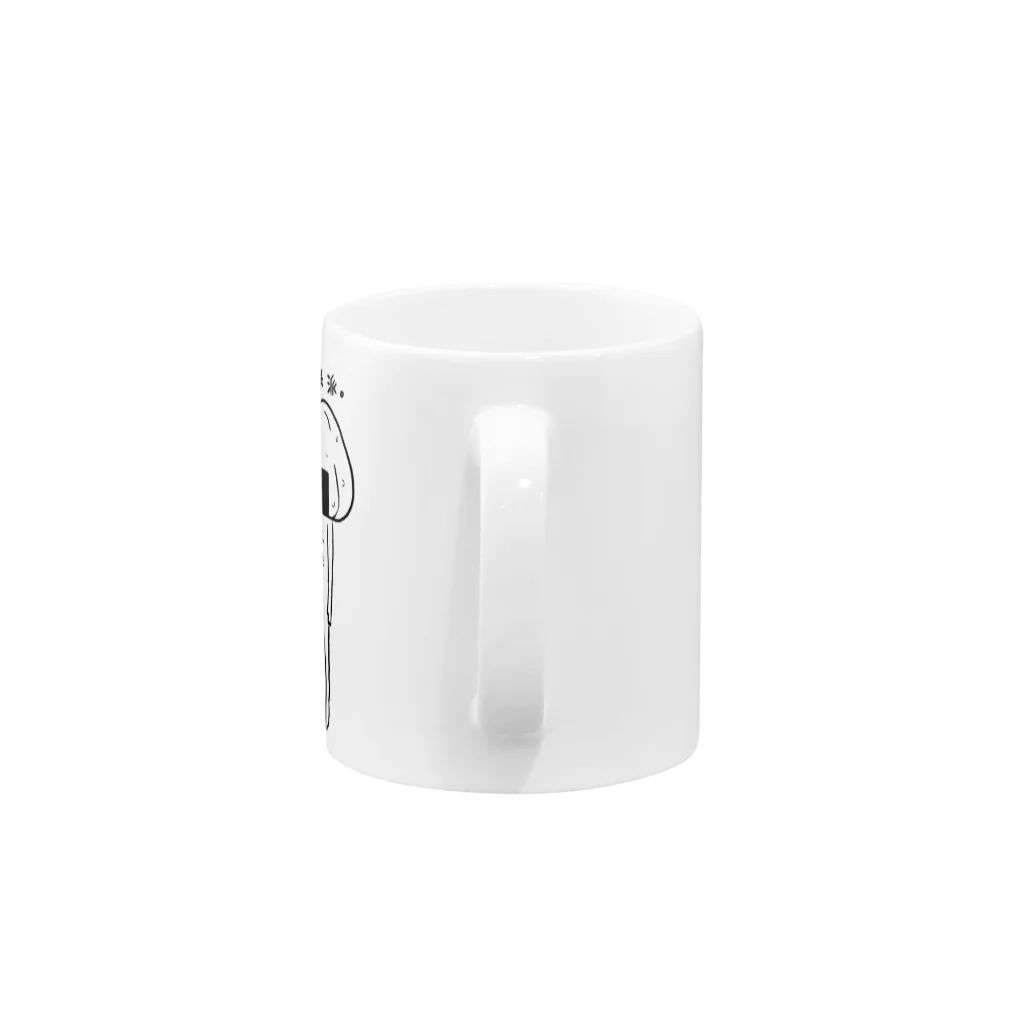 夢咲ゆいのグッズ販売の白米派。(夢咲ゆいオリジナル) Mug :handle