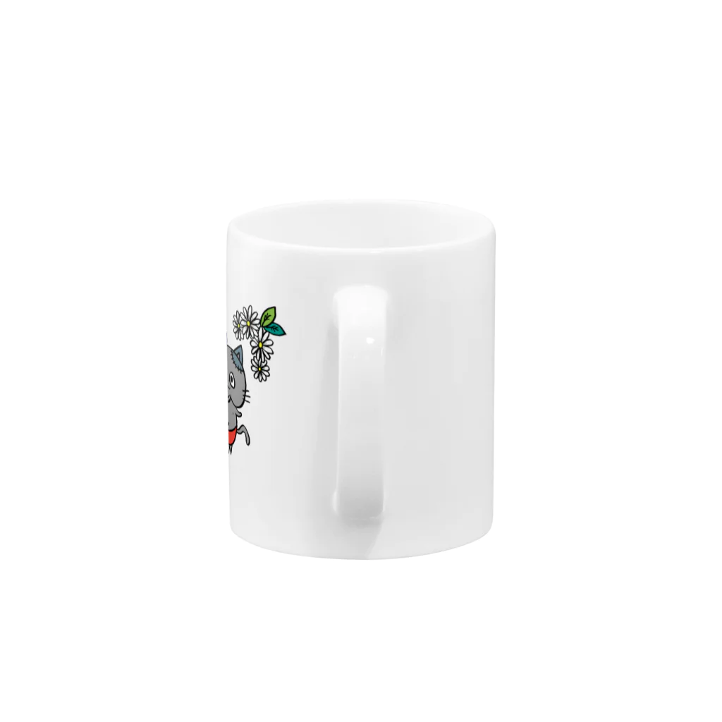 57のヘビとネコゾンビ Mug :handle