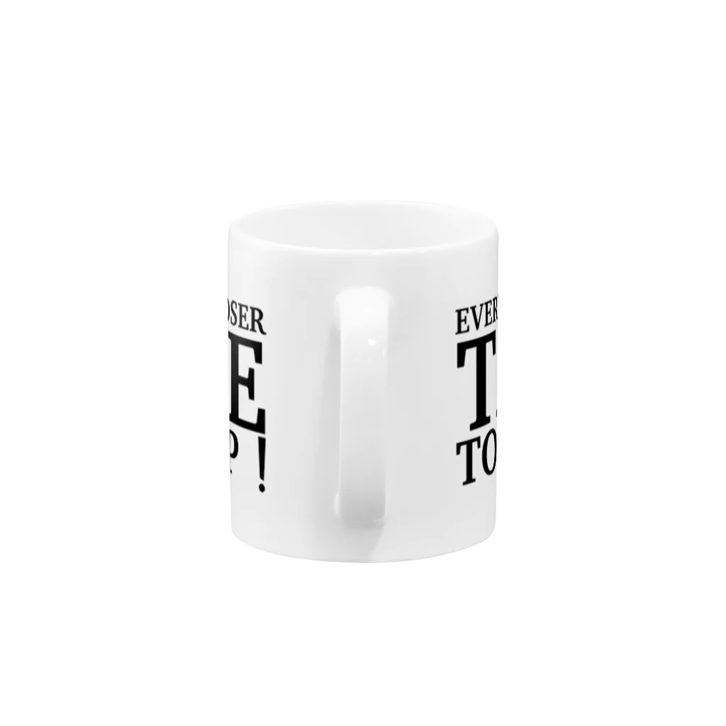 TABILIFE STOREのTABILIFE　英語ロゴ Mug :handle