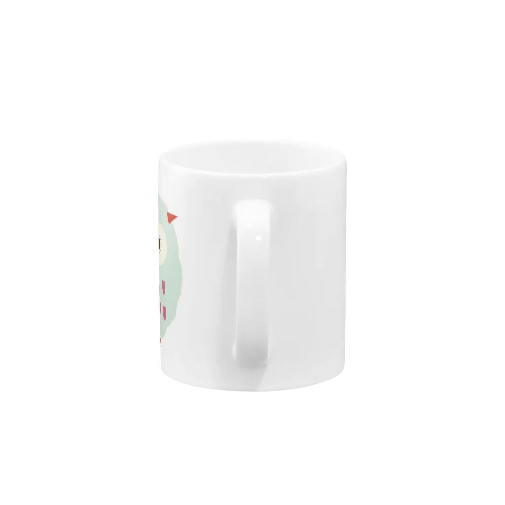 nunuchanの北欧風フクロウ Mug :handle