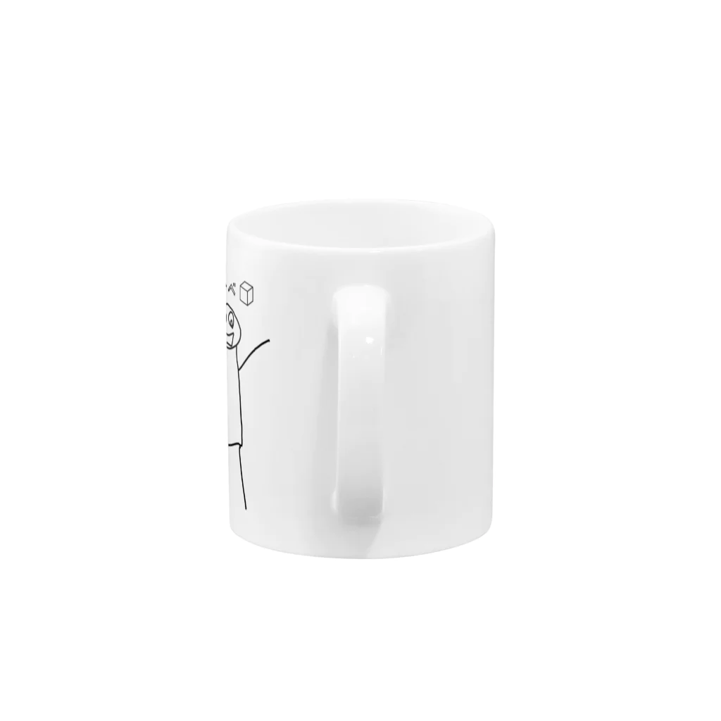  「  Ｔシャツとかつくるよ  」のばーべ郎　オリジナル Mug :handle
