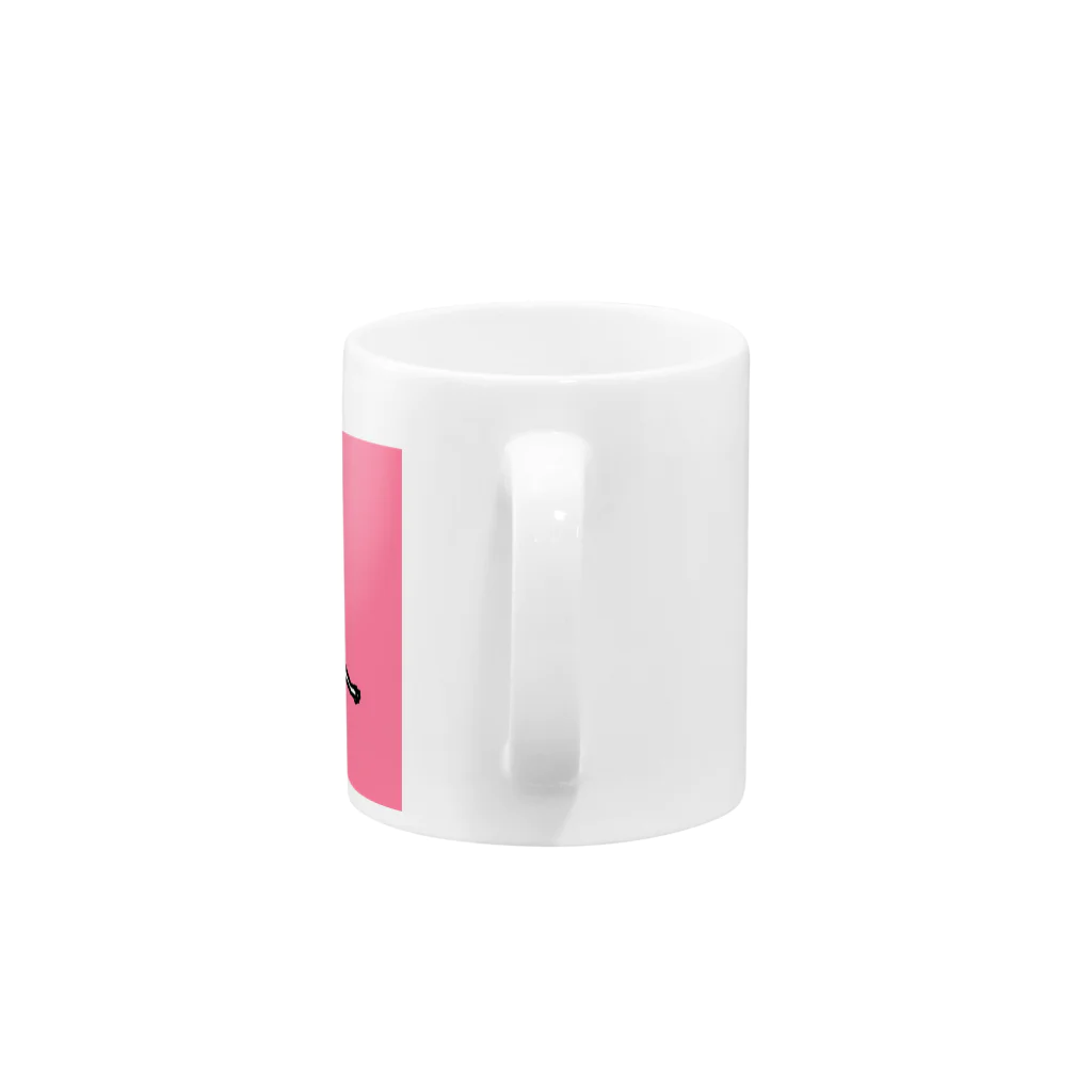 g_rincoxのナマ足うさぎ ピンク Mug :handle