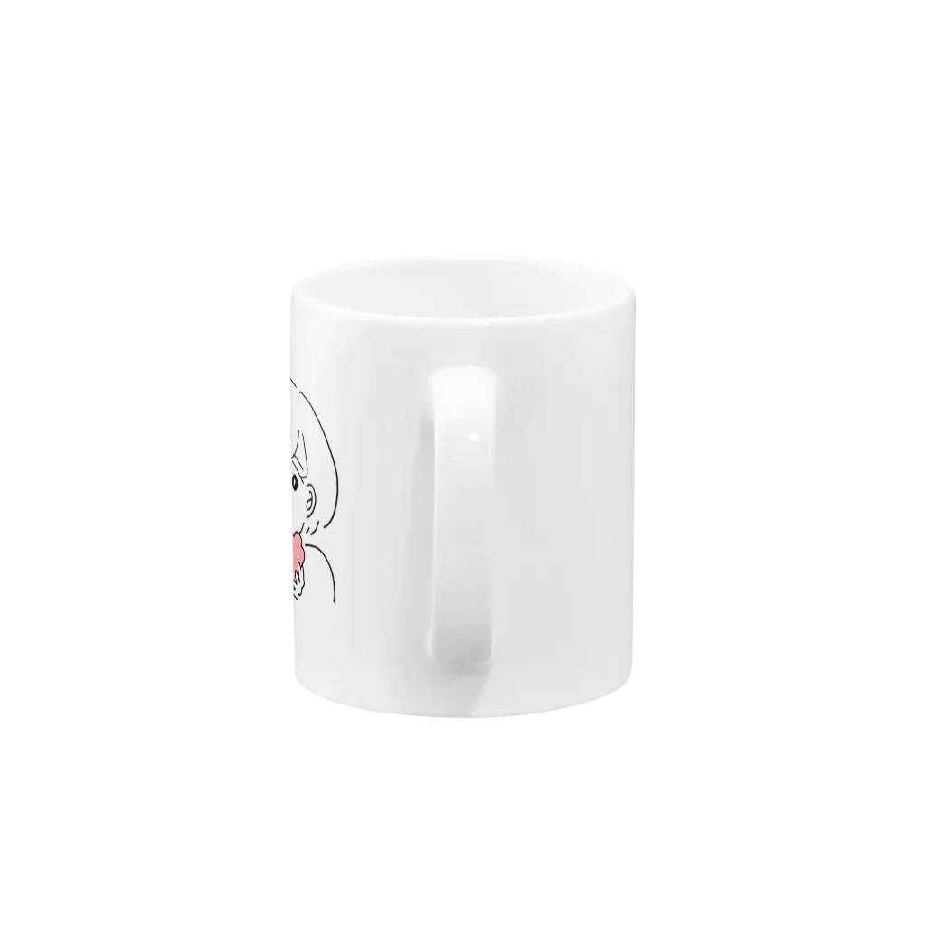 かえるのずきゅん Mug :handle