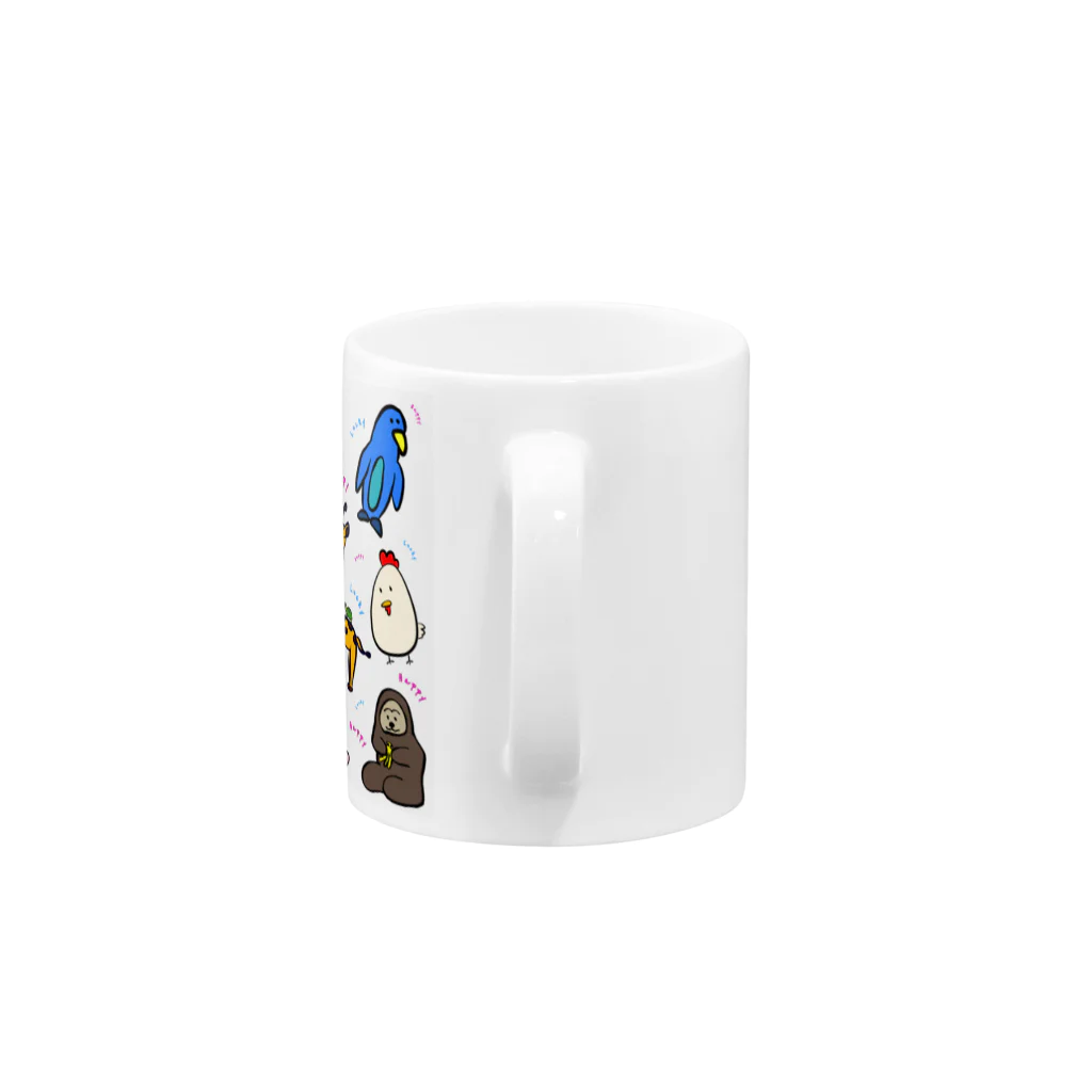 Shop-TSUMIKIのはぴらきZOO Mug :handle