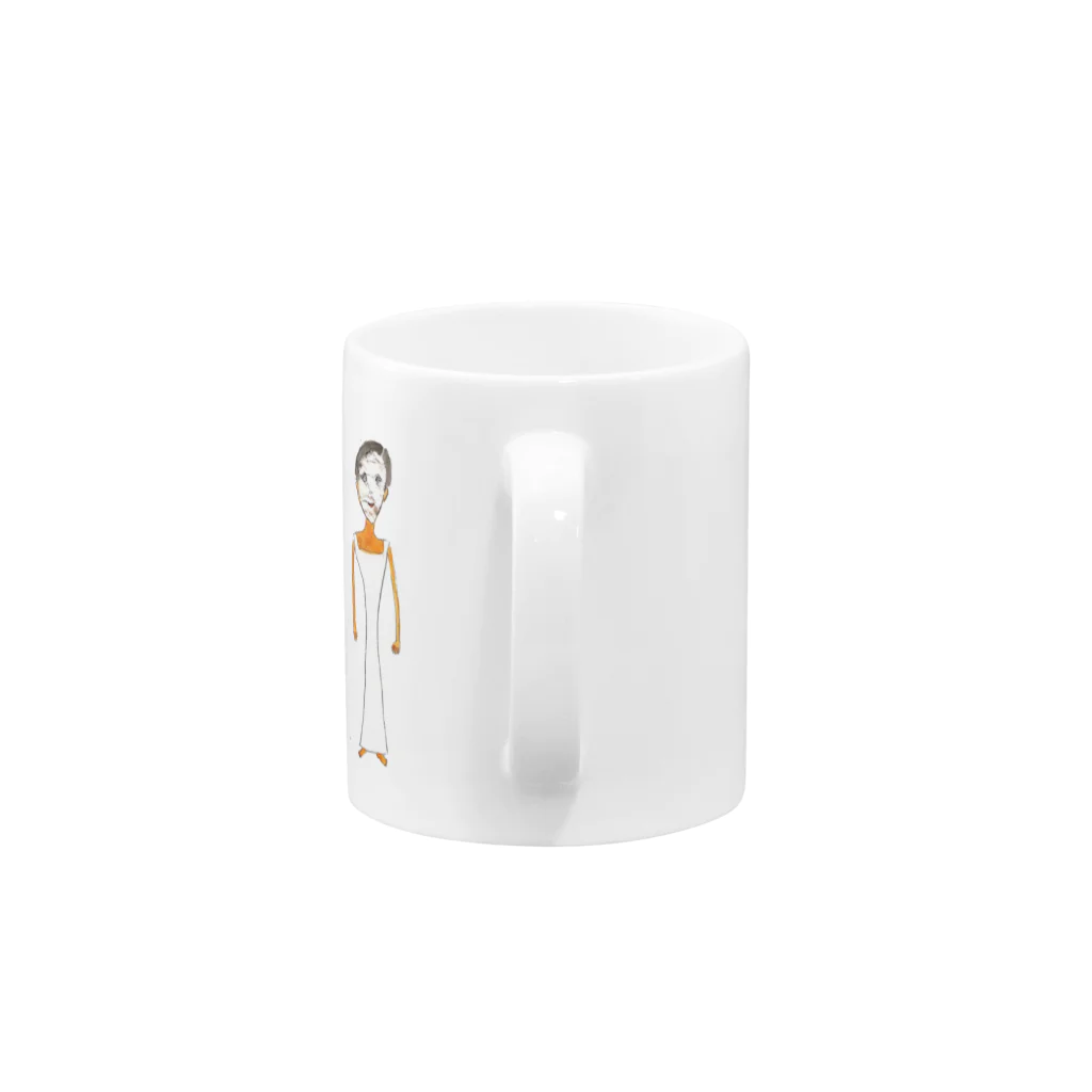 orinaccoのマスク美人 Mug :handle