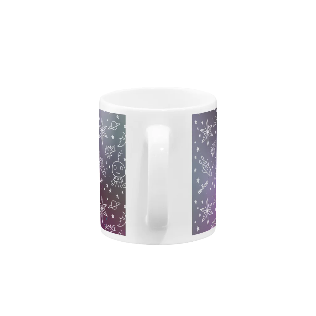 OMENYAのらくがきの宇宙 Mug :handle