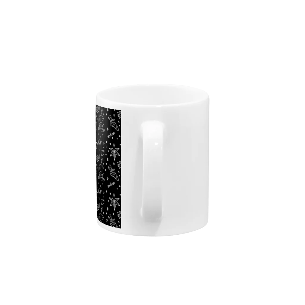 OMENYAのらくがきの宇宙 Mug :handle