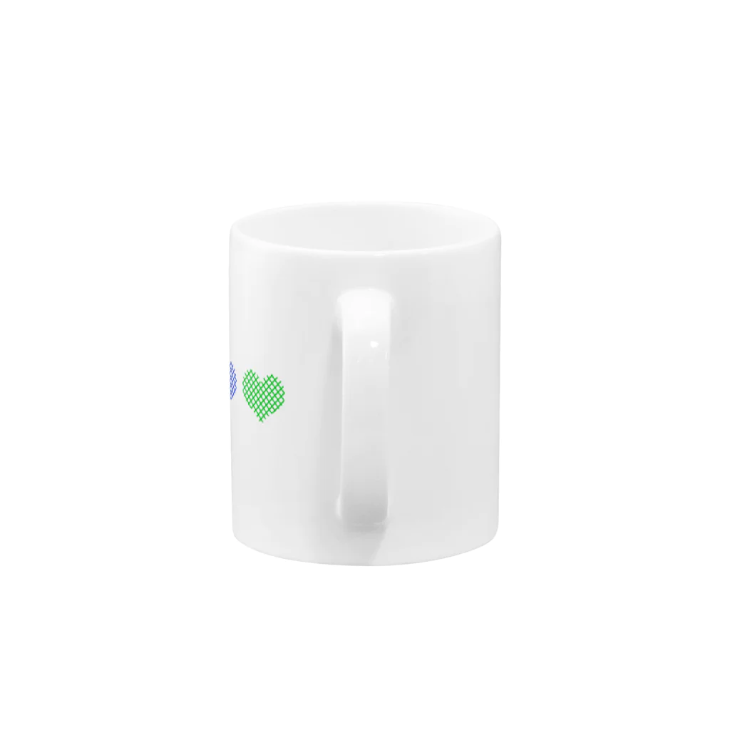 谷田部㌀⑨のハートレンジャー２ Mug :handle