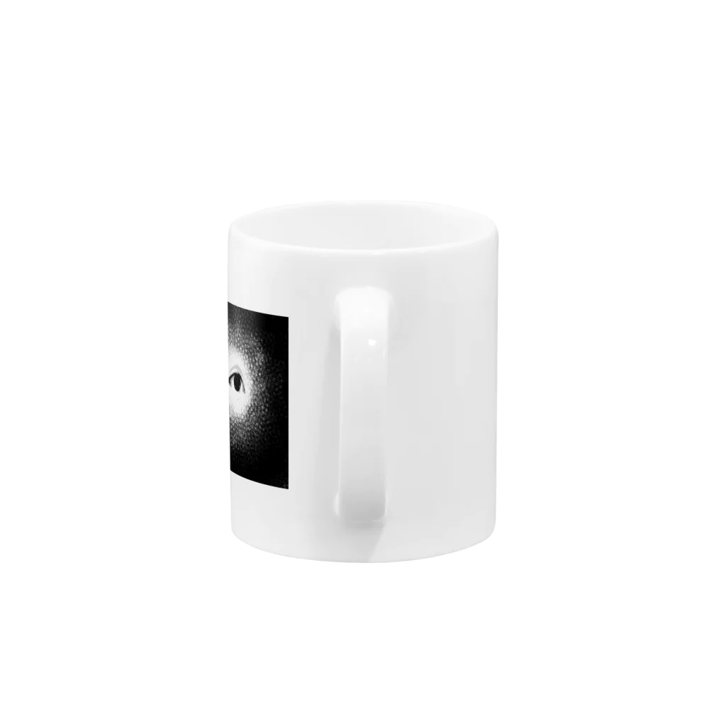 funny globuleのlooking at you  Mug :handle