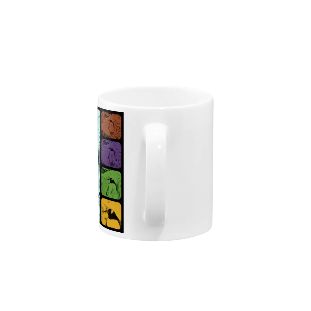 yoshica's design caféのペンギン[ダブル‐トーン（double tone）] Mug :handle