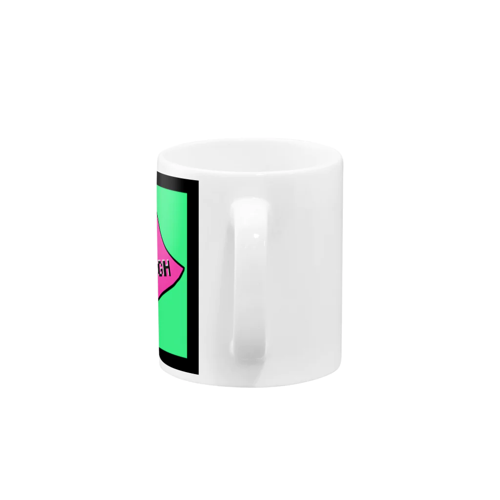 Mieko_KawasakiのCAN'T GET ENOUGH / GREEN トイレットペーパー　 Mug :handle