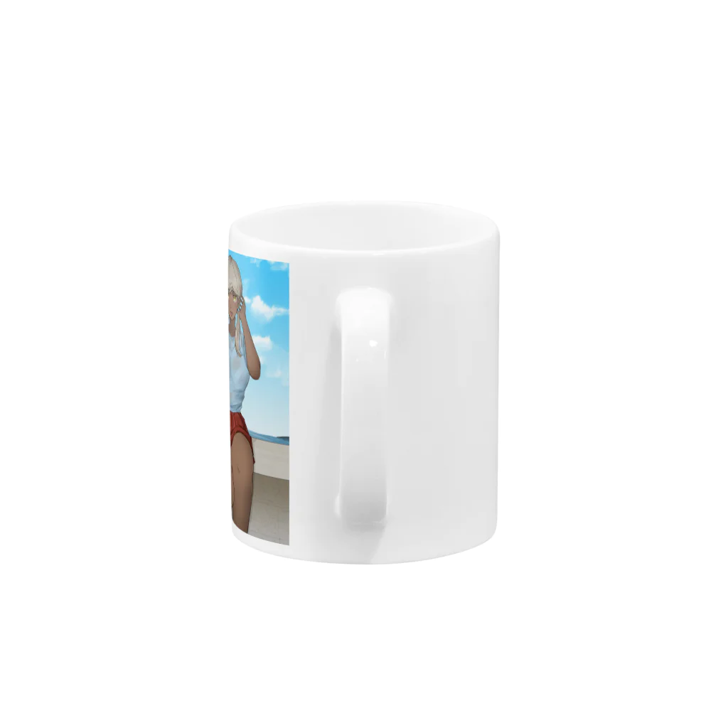 明日やりますの夏の日の彼女 Mug :handle