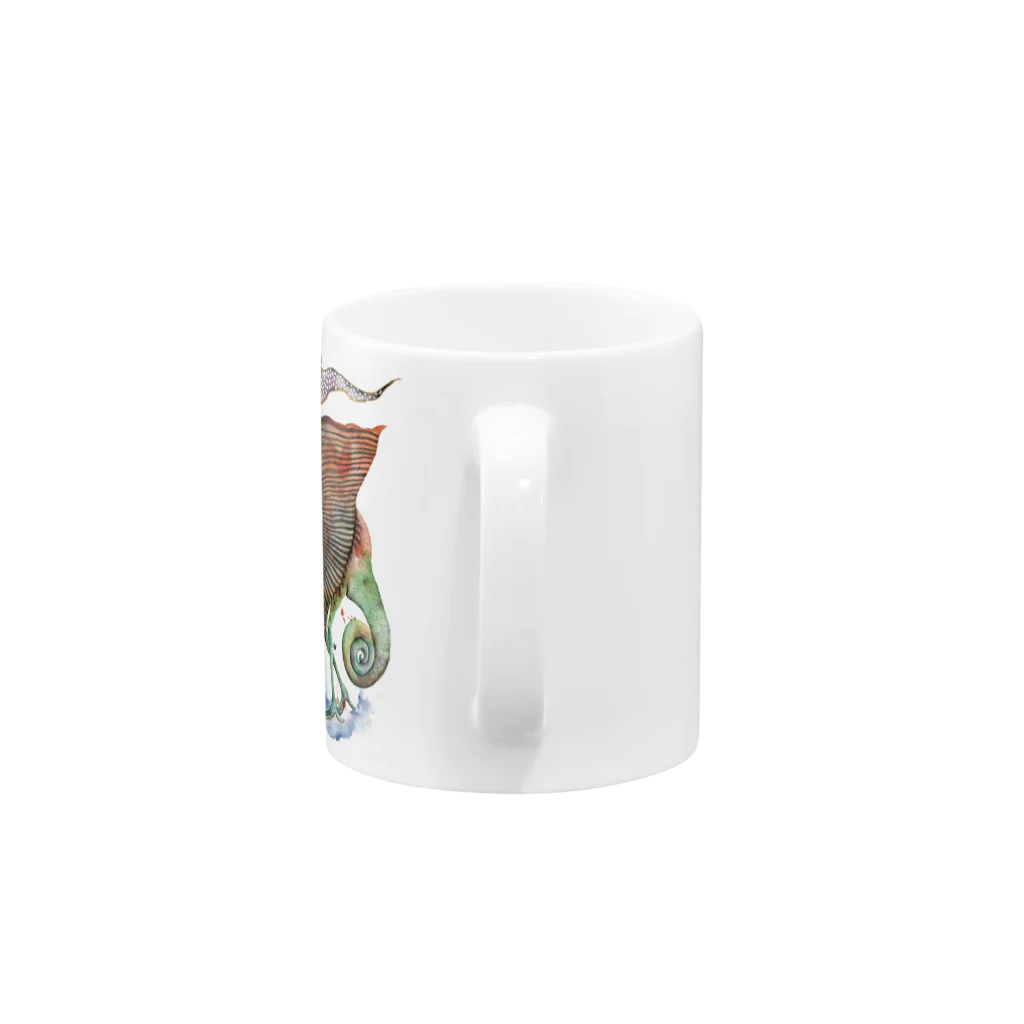 スーパーファンタジー絵描き　松野和貴のカメレオン王 Mug :handle