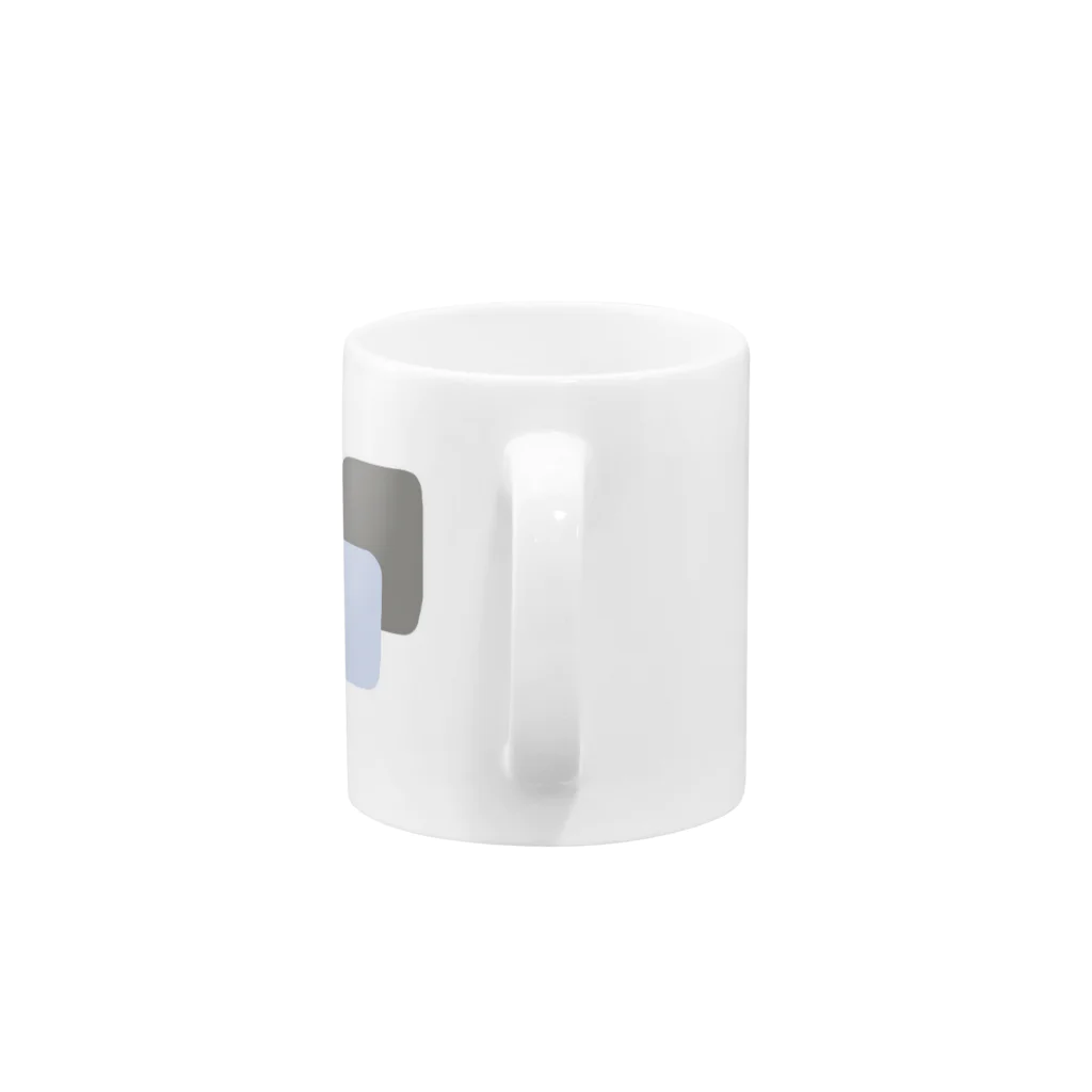 サイコロパステルのスクエアブロック Mug :handle