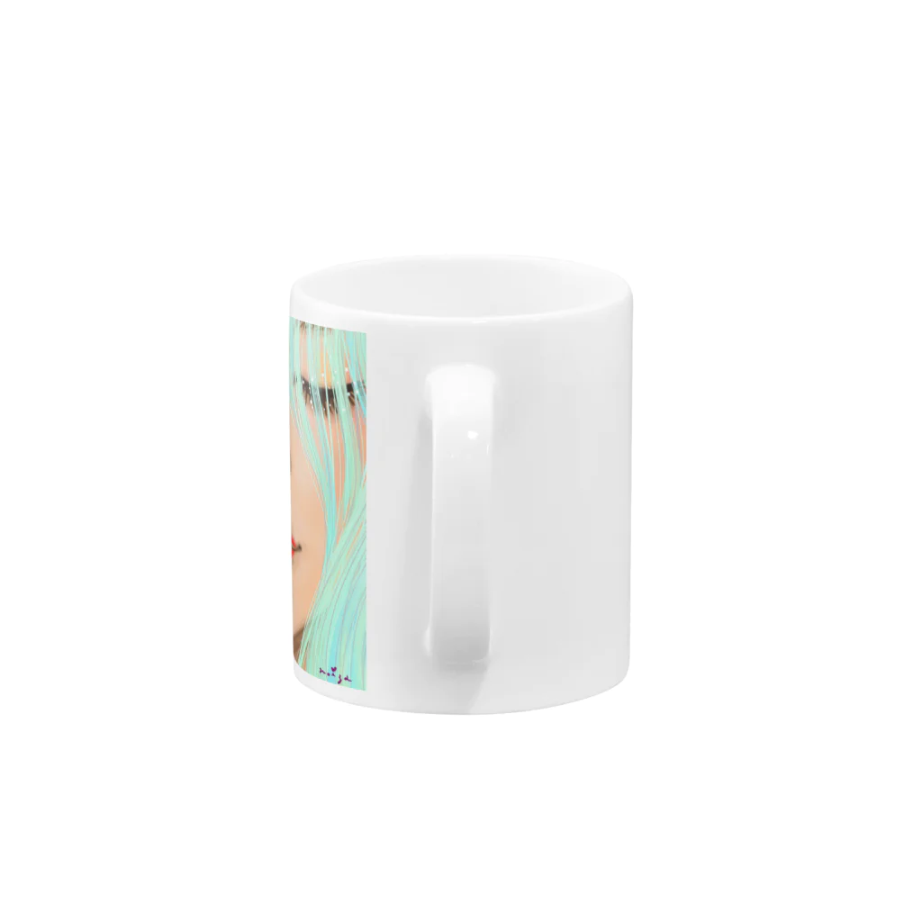 Ｍ✧Ｌｏｖｅｌｏ（エム・ラヴロ）の赤いくちびる💋 Mug :handle