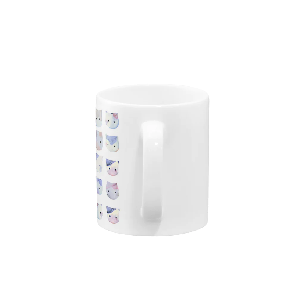 pinkychocolatのねこねこねこねこ Mug :handle