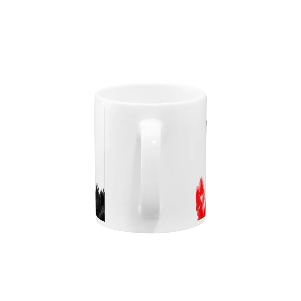 装甲の白RQ黒 Mug :handle