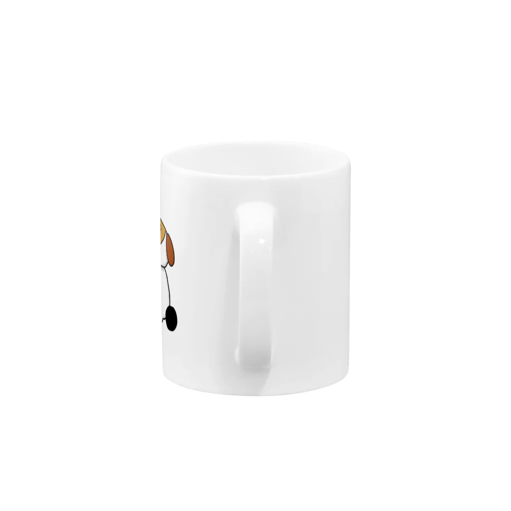 tomy_nostalgiaのぱんだイヌ Mug :handle