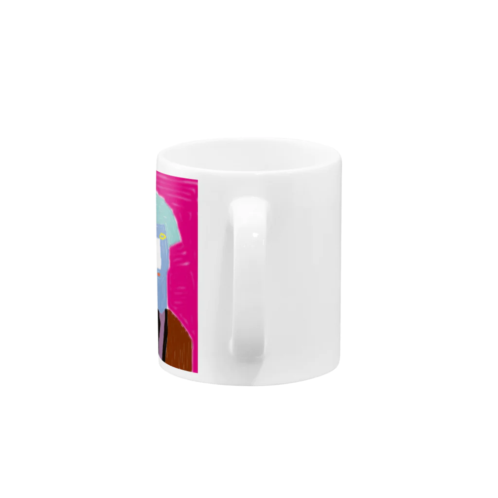 白井　快士のむじんくん Mug :handle