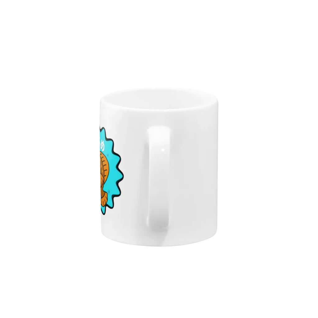 ひらめ【討伐隊】のひらめくん Mug :handle