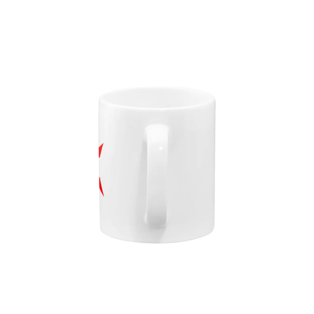 旭日ショップの【カッコいい！】六芒星旭日旗 Mug :handle