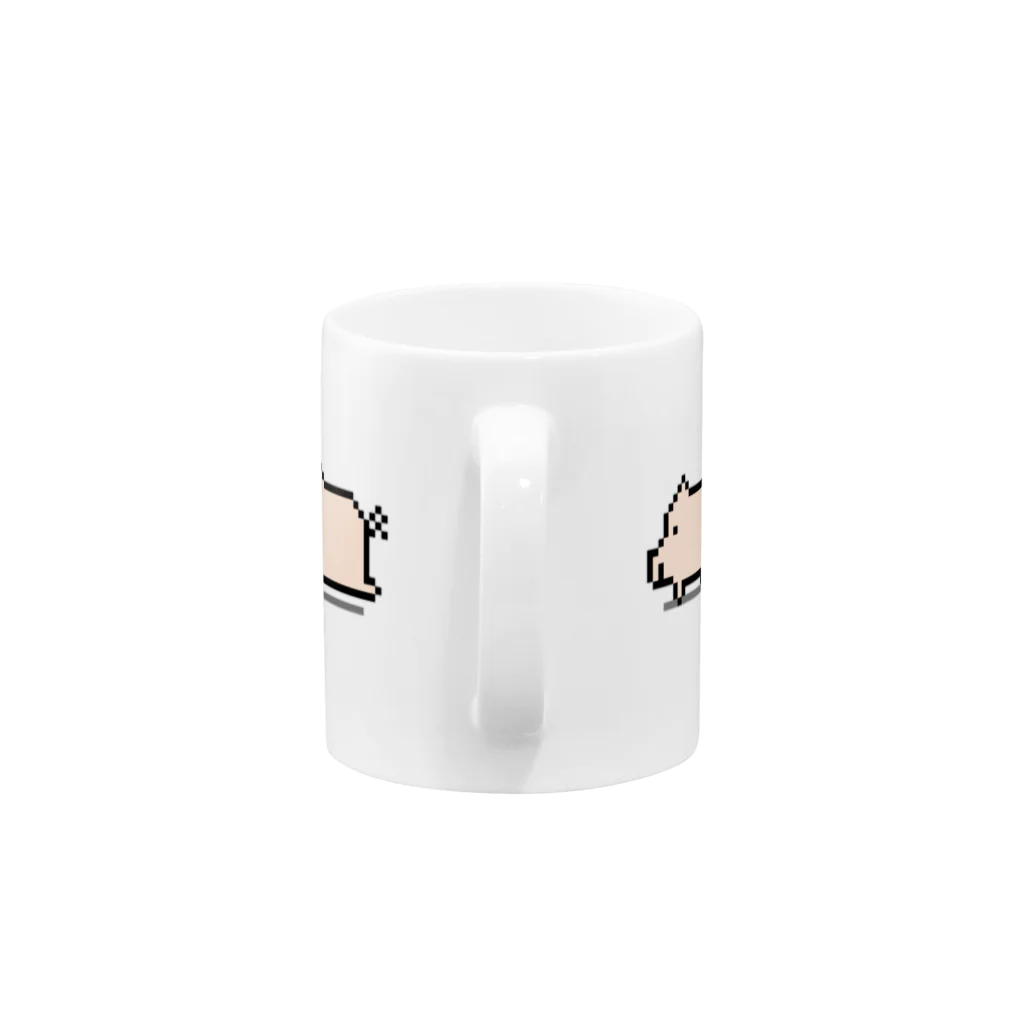 ぶたちゃんのはしるぶた Mug :handle