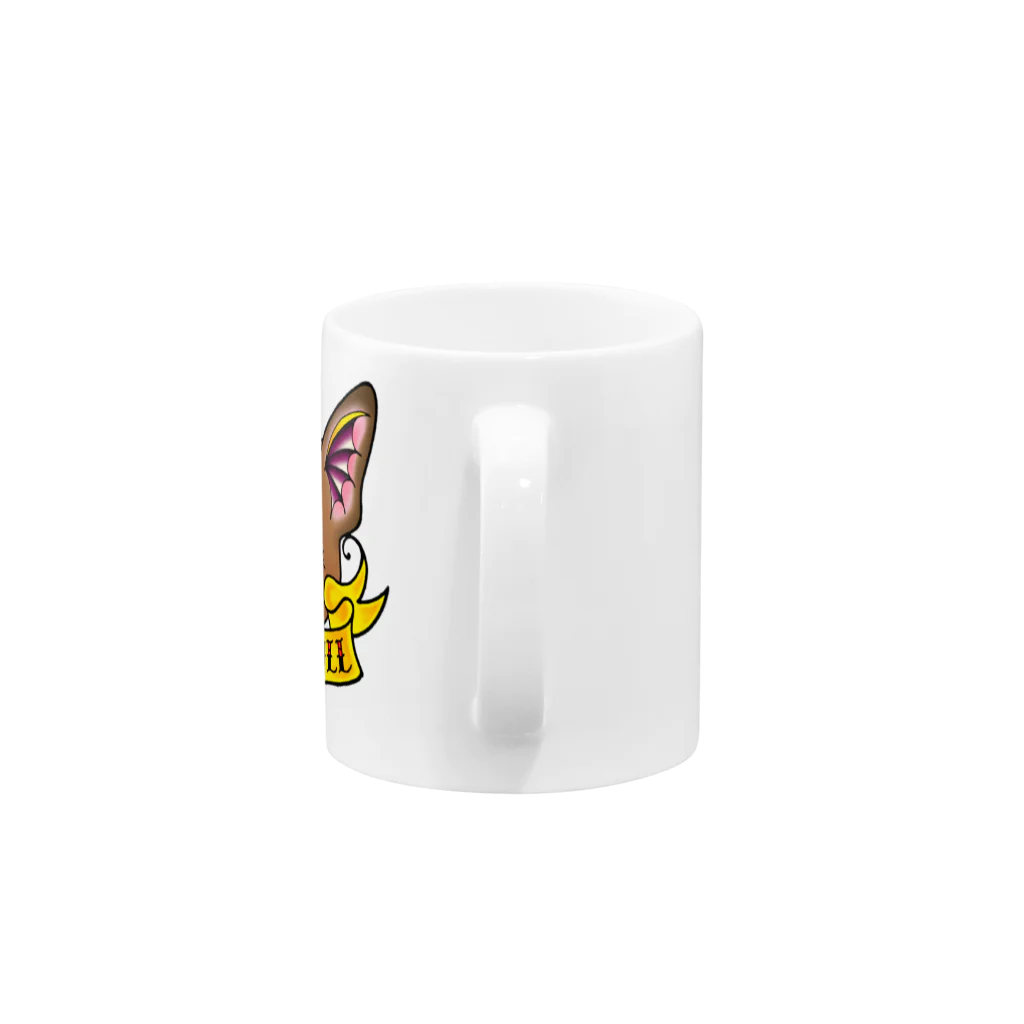 フレンチブルドッグのJILVAのフレンチブルドッグ／フォーン Mug :handle