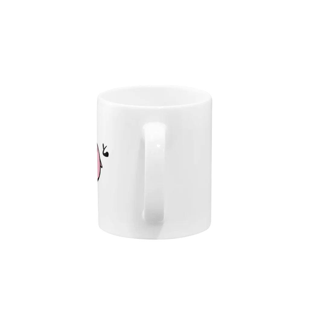 モノカタリ店舗の鳥たまご「と」 Mug :handle