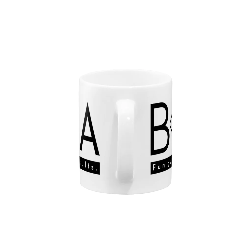 アリーヴェデルチャンネルSHOPのBONKURA TYPO BLK Mug :handle