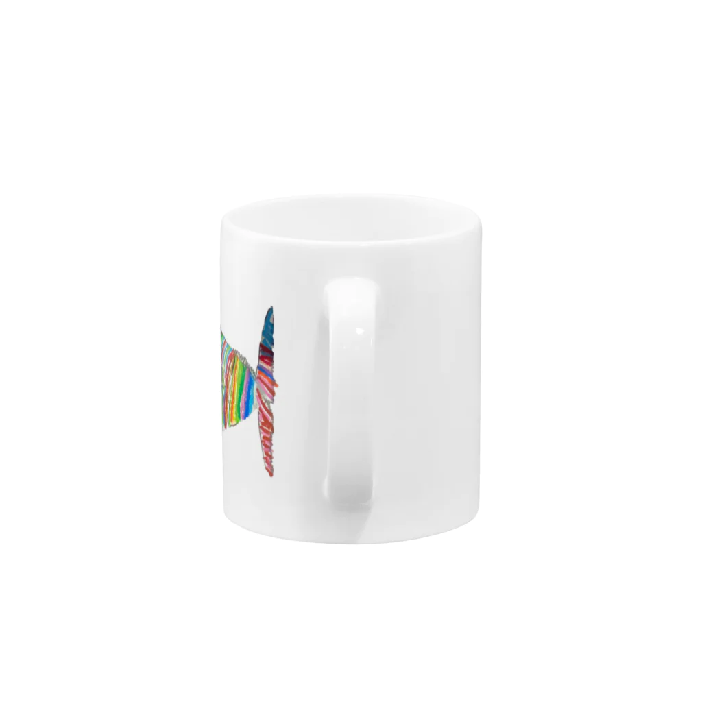 ちゃんのレンボーヒィッシュ Mug :handle