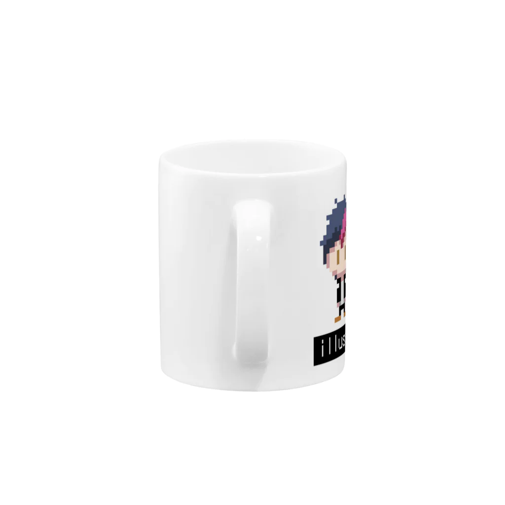 Rebirth－グッツショップ－の学ラン男の子ドットキャラ Mug :handle