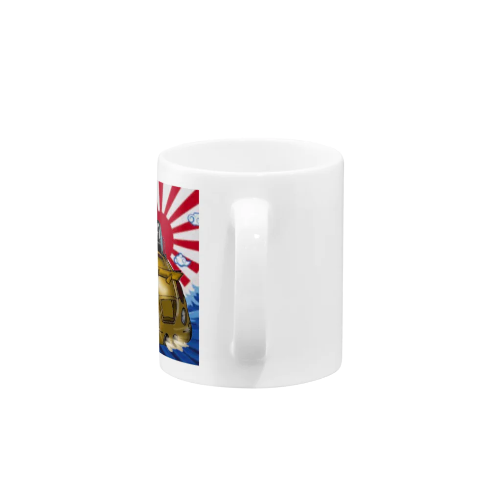 USAcafeティンカーベルのクレープやさんのサクラベースと愉快な仲間たち Mug :handle