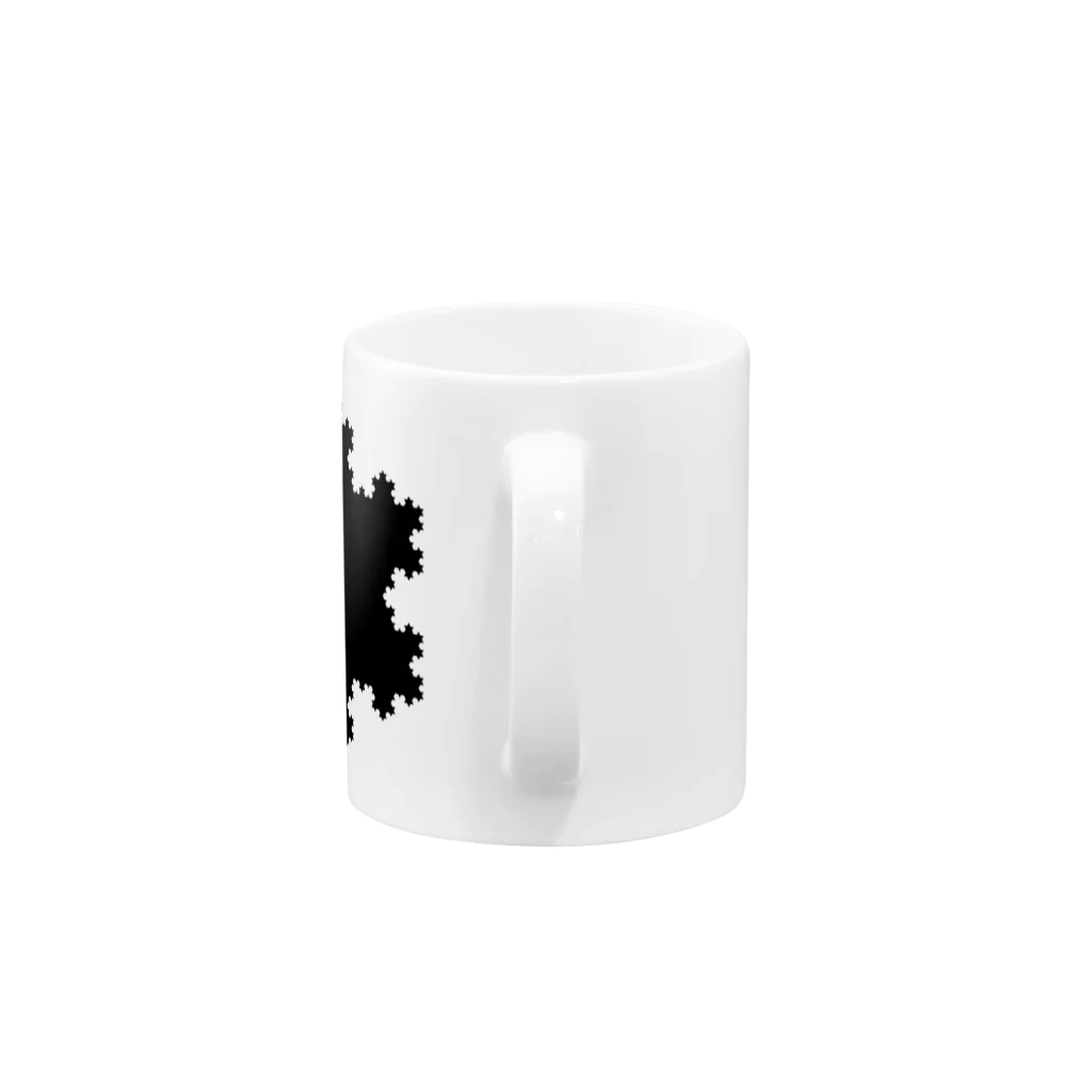 FRACTAL / フラクタルのFractal Koch Snowflake Mug :handle