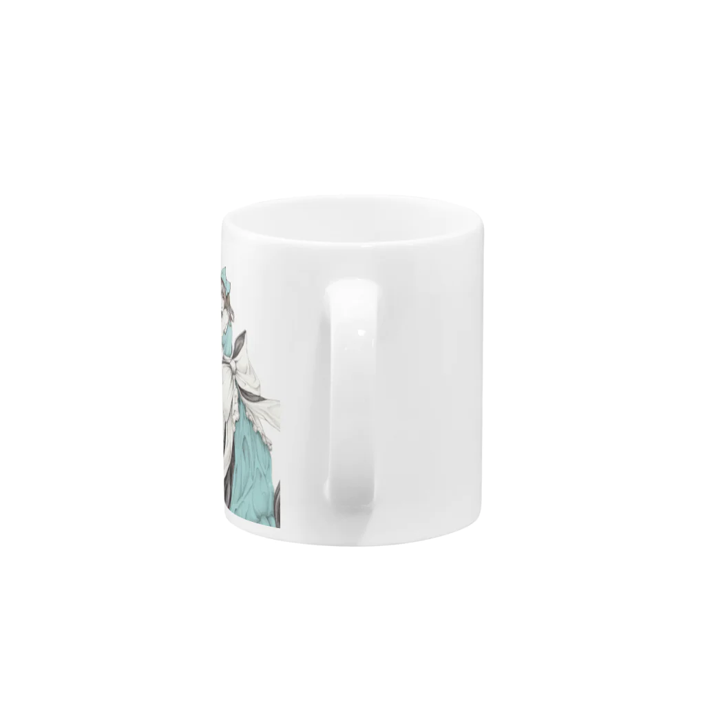 GumikoのSUZURIショップのアリス Mug :handle