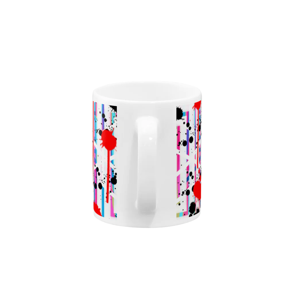 ＳＩＬＶＥＲＷＯＬＦＭＥＮmixculturedesinの８月ＮＥＷ「グランジ」 Mug :handle