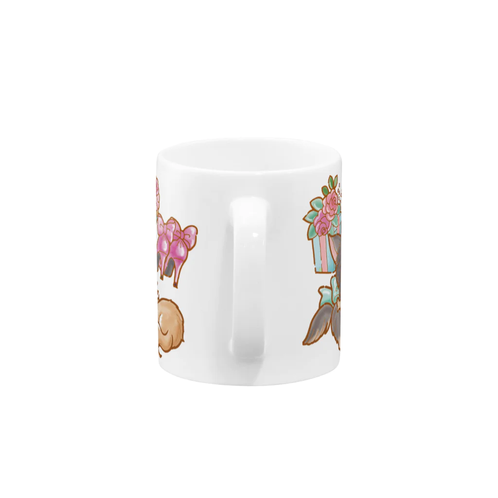 あとりえピノコのコスメちわわん Mug :handle