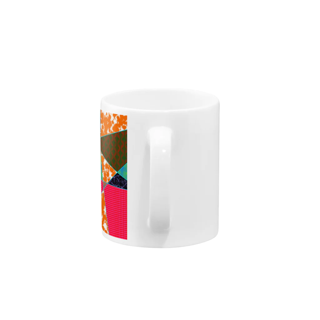 Kinaco69のポップなステンドグラス風 Mug :handle