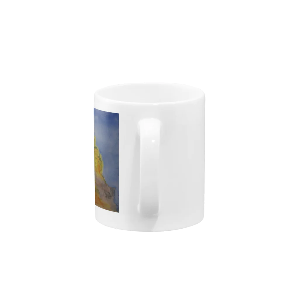 金木犀のモンサンミッシェル Mug :handle