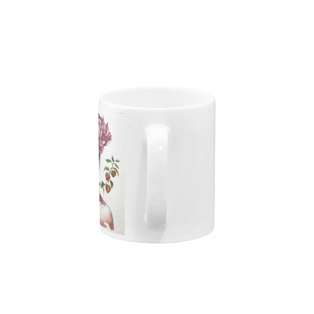 ローズルの花を吐く Mug :handle