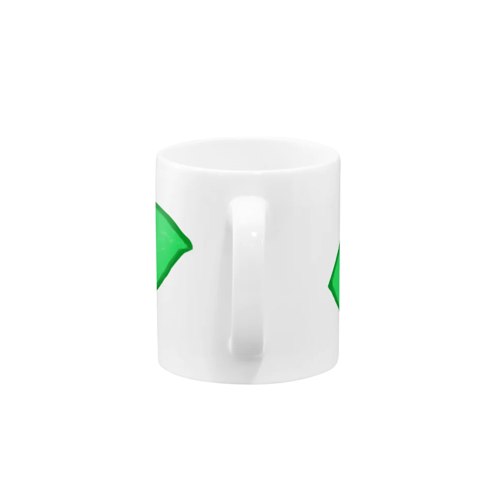 みーこ[ハンドメイド]のみどりぼんアイテム Mug :handle