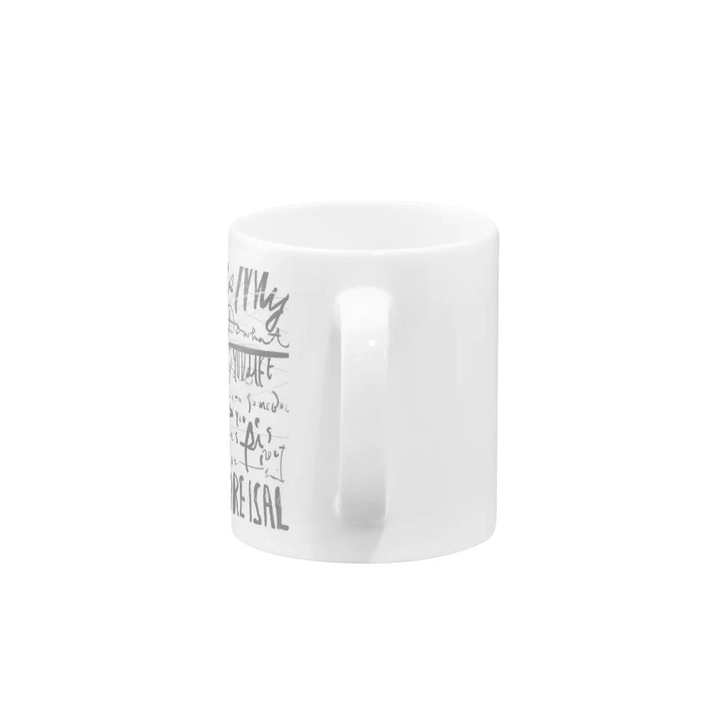 らくがき屋gamiのBIG LIFE Mug :handle