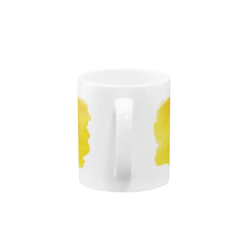 どうぶつの水彩画店のcolor きいろ Mug :handle