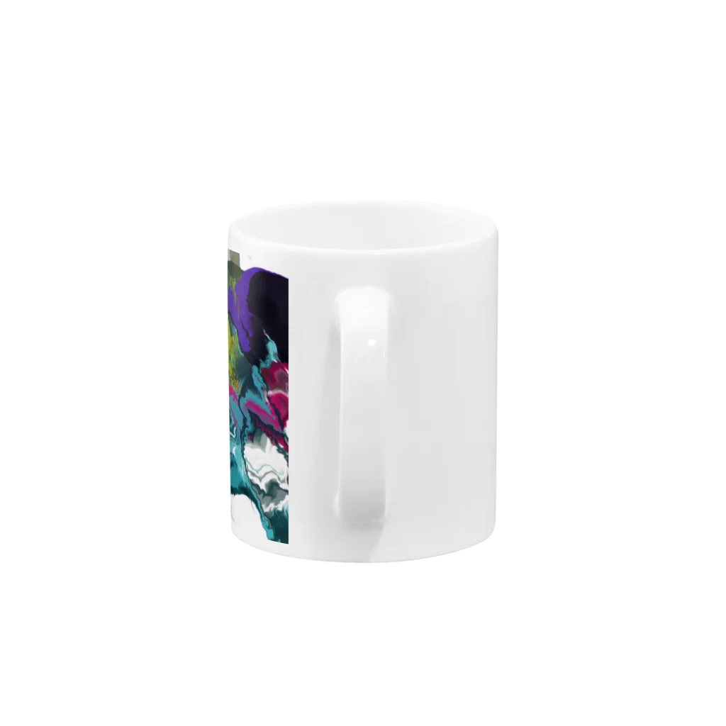 asunの渋色マーブル Mug :handle