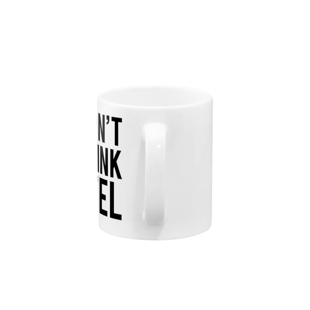 citouのDON'T THINK FEEL_BK Mug :handle