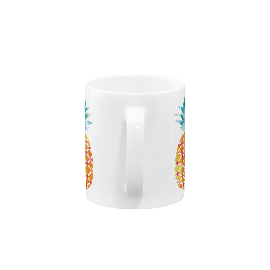 YUHEI Designの夏パイナップル！ Mug :handle