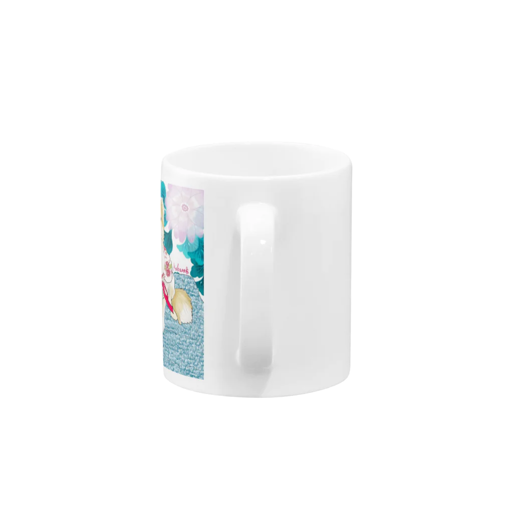 アニマルデザインはなのチワワの笑顔 Mug :handle