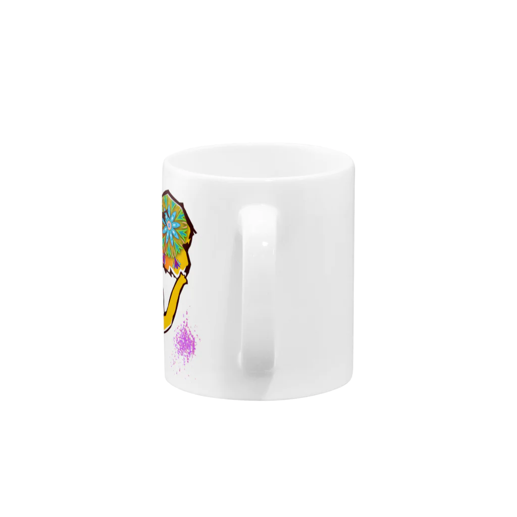 I-Asis-D SHOPのエレファントイラスト Mug :handle