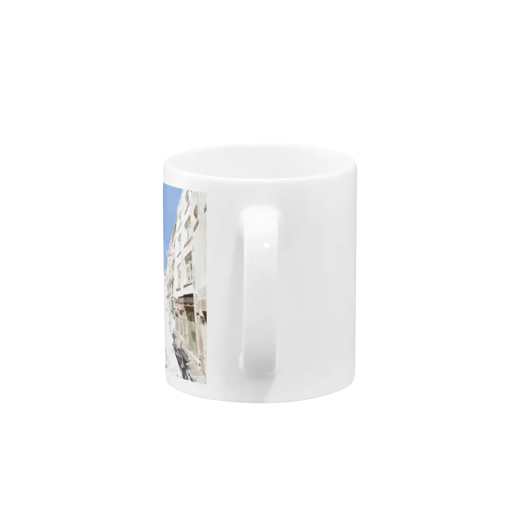 rilybiiのSky and green door Mug :handle